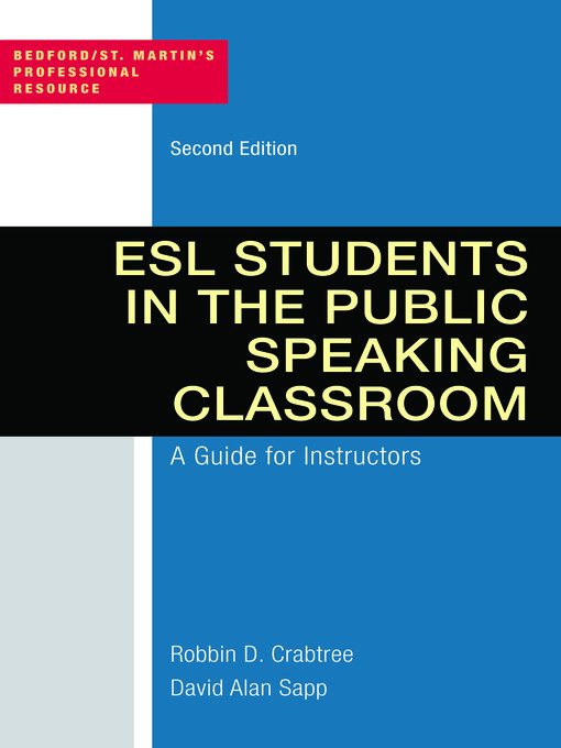 Title details for ESL Students in the Public Speaking Classroom by Robbin Crabtree - Wait list